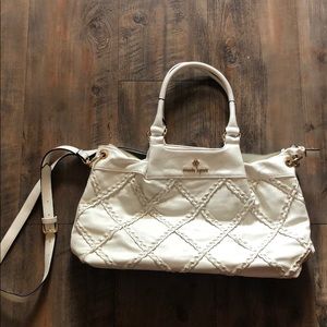NWOT Nanette Lepore White Bag w/ Gold Details